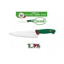 Coltello Professionale Trinciante cm 21 Sanelli Italia Cuochi Chef Approvato dalla F.I.C. Federazione Italiana Cuochi Art. 312621
