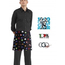 Grembiule Falda Banconiere Con Tascone BON BON cm 40x70 Ego Chef Italia Art. 6100145A