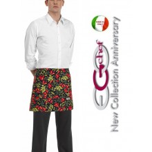 Grembiule Falda Banconiere Con Tascone Tomato Pomodori cm 40x70 Ego Chef Art. 6100107A
