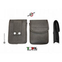 Borsetto Multiuso in Cordura Tasca da Cinturone Polizia Carabinieri Vigilanza GPG Guardie Giurate NSD Italia Nero  Art. 2G69OFF