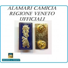 Mostrine Alamari da Colletto Camicia Molle Regione Veneto Polizia Locale Ufficiali Art.PL-04