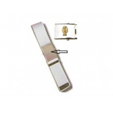 Cintura Canapa Bianca Con Placca In Rilievo Polizia di Stato PS Art. FAV-PSC