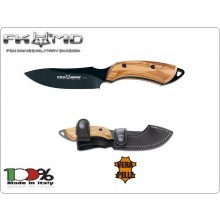 Coltello Lama Fissa European Hunter knife 1502 Fox Maniago Italia Caccia Combattimento Fodero Cuoio Incluso  Art. 1502 