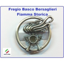 Fregio Basco Bersaglieri Fiamma Storica  E.I. Esercito Italiano da Collezione Art.NSD-F-18