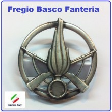 Fregio Basco Militare Metallo Fanteria Esercito Italiano  Art.NSD-F-42