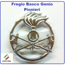 Fregio Basco Militare Metallo Genio Pionieri  Esercito Italiano Art.NSD-F-45