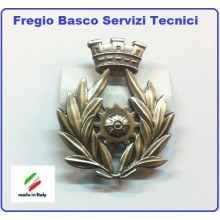 Fregio Basco Metallo Servizi Tecnici  E.I. Esercito Italiano  Art.NSD-F-20