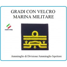 Grado a Velcro Giubbotto Navigazione Marina Militare Ammiraglio di Divisione  Art.M-25