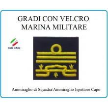 Grado a Velcro Giubbotto Navigazione Marina Militare Ammiraglio di Squadra Art.M-26