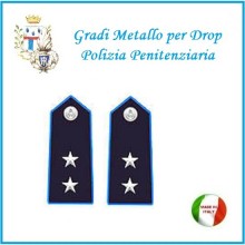 Gradi Metallo Polizia Penitenziaria per Drop Vice  Commissario Art.PP-14