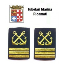Gradi Tubolari Ricamati Marina Militare Italiana Nocchiere di Porto Capo di 1 Classe Art.MM-19