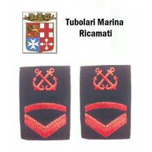 Gradi Tubolari Ricamati Marina Militare Italiana Nocchiere di Porto Sottocapo di 3 Classe  Art.MM-12