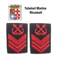 Gradi Tubolari Ricamati Marina Militare Italiana Nocchiere di Porto Sottocapo  Art.MM-11