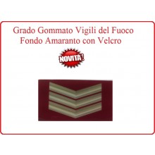 Grado New Pettorale a Velcro Fondo Amaranto Vigili del Fuoco Coordinatore Art.VVFF-G5