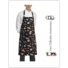 Grembiule Cucina Pettorina con Tascone cm 90x70 Pop Art Art.6103143A