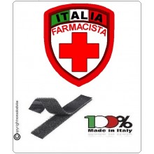 Patch Scudetto Croce Rossa Italiana Farmacista Nuovo Modello  CRI Art.CRI-FA