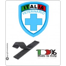 Patch Scudetto Croce Rossa Italiana Veterinario Nuovo Modello  CRI Art.CRI-VE