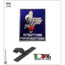 Patch Toppa Ricamata con Velcro Istruttore di Paracadutismo Folgore Parà Art.IST-PAR