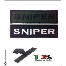 Patch Toppa Lineare Ricamata con Velcro Sniper Art.NSD-R16