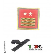 Gradi Velcro per Polo e Tuta Ordine Pubblico Guardia di Finanza Primo Luogotenente Carica Speciale GDF 6x6 Art. GDF-OPX