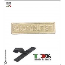 Patch Toppa Ricamata con Velcro Paracadutisti  da Uniforme Sabbia Art.P-T3