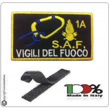 Patch Toppa Ricamata con Velcro  Corso Vigili del Fuoco S.A.F. 1A Art.SAF-1A