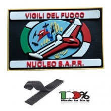 Patch Toppa con Velcro PVC 3D Vigili Del Fuoco Nucleo S.A.R.P. cm 7x5.50  New Art. PVC-VVFF-1