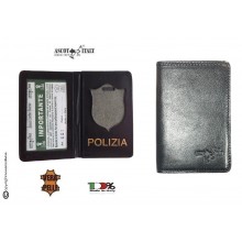 Portadocumenti + Portafoglio per Placca Operativa Polizia di Stato  Ascot Italy Novità Art. 601PS