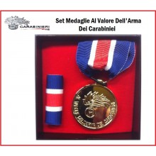 Set Medaglia al valore dell'Arma dei Carabinieri Bronzo Art.NSD-CCB