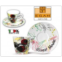 Mug Tazza Cappuccino Mickey Mouse in Porcellana Decorata, by EGAN DISNEY Art.PWM12/2T