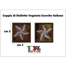 Coppia Stellette Vegetate Militari Esercito Italiano per Vegetata Esercito Aeronautica Art.STELLA-EI