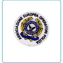 Patch Toppa Ricamata con Velcro A.E.O.P. Ass. Europea operatori di Polizia cm 5 Art.AEOP-TOP1
