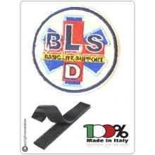Patch Ricamo Toppa BLS Basic Life Support D con Velcro Art.BLS-D