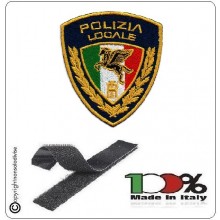 Patch Toppa Ricamata con Velcro Polizia Locale Nuovo logo 2020 Art. PL-T
