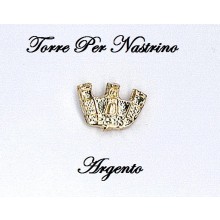 Torretta Riportino Micro per Nastrini Argento Art.T-ARGENTO
