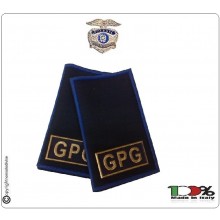 Tubolari Bordo Azzurro Plastificato Guardia Particolare Giurata GPG Art.NSD-GPG