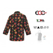 Giacca Cuoco Chef Black Confort Air Possibilità di Personalizzazione HEARTS Ego Chef Kochjacke куртка ジャケッ Art. 2029139A