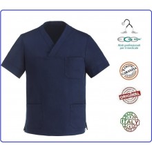 Casacca Leonardo Medicale Blu Medico Infermiere Dentista Ego Chef italia Art.Y410006