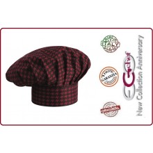 Cappello Cuoco Chef EGO CHEF Italia Red Alfred Art.660125